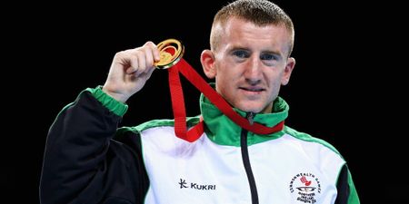 Paddy Barnes secures a gold medal at the Commonwealth Games