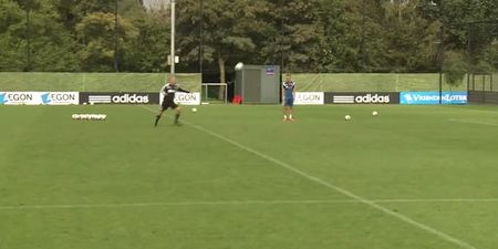 Video: Dennis Bergkamp can still strike a pretty sweet volley