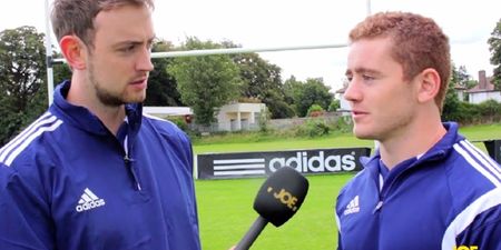Video: JOE takes on Paddy Jackson in a kicking challenge and talks all things rugby and lip-syncing