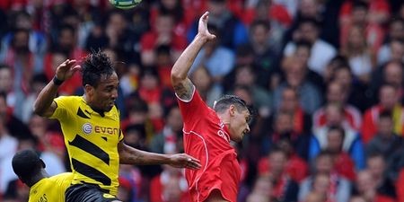 Video: Pierre-Emerick Aubameyang put on a Spiderman mask after scoring for Dortmund tonight