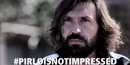 Video: The very impressive Andrea Pirlo is not impressed, not even by knife-jugglers, breakdancers or bikini models