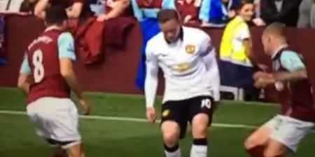 Vine: Wayne Rooney is nutmegged by Burnley’s Kieran Trippier