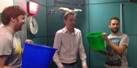 Video: Check out Ryan Tubridy’s Ice Bucket Challenge live on air this morning