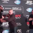 Video: Conor McGregor laughs as Jon Jones and Daniel Cormier fight at UFC 178 media day