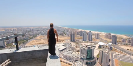Video: This skyscraper backflip will cause you to empty your bowels