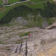 Video: This is fantastic footage shows what happens when BASE jumps go slightly wrong