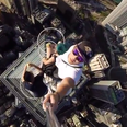 Video: You have to see this vertigo-inducing footage from banana-eating climbers atop a skyscraper