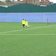 Video: Heckler abuses player at Dublin charity match, player responds with amazing goal from the halfway-line