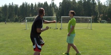 Video: This heavyweight boxer may have just broken the world record for punching a football…