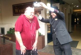 Video: George Hook looks as sexy as ever doing the Ice Bucket Challenge
