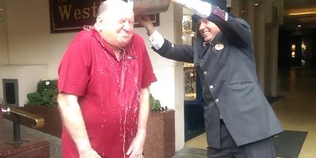 Video: George Hook looks as sexy as ever doing the Ice Bucket Challenge