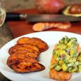 Tasty and easy to make protein recipes: Grilled salmon with sweet potato and basil