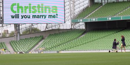 Video: Irishman takes marriage proposal to another level with the help of the IRFU, Aviva Stadium and lots of hidden cameras