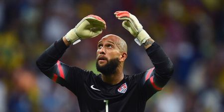 Tim Howard tweets a picture of a team of Tim Howards…