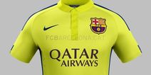 Pic: Barcelona unveil their third-choice strip featuring 2 different shades of yellow
