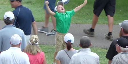Video: That’s Gas! Kid loses his mind after Rory McIlroy gives him his golf ball
