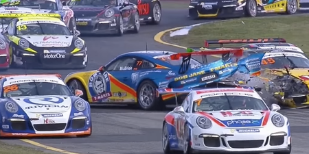 Video: Massive Carrera Cup crash sees engine ripped clean from Porsche 911