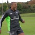 Video: Munster did the keepy-uppy challenge for Blue September and Simon Zebo brought his A-game