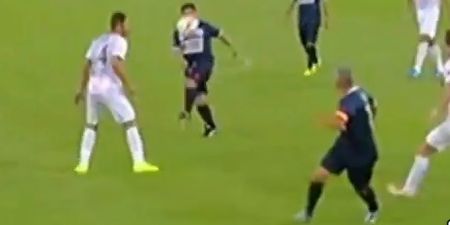 Video: Diego Maradona and Roberto Baggio combine for outrageous goal at Match for Peace