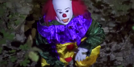 Video: Aghhhh! The creepy killer clown prankster is back… and this time he’s brought an equally-terrifying friend