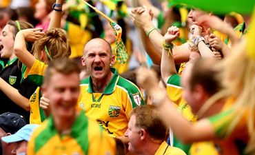 Pic: These two funny Donegal banners will take pride of place outside Croke Park on All-Ireland Final Day