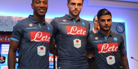 Pic: Yes, Napoli have actually released a new denim-style jersey