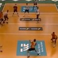Video: Amazing and hilarious volleyball smash hits three players in the face one after the other