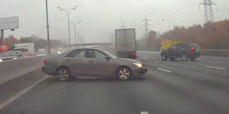 Video: Nasty crash turns into mini-pileup & Russian trucker gives new meaning to ‘handsfree’