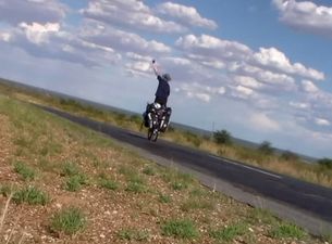 Video: Derek Cullen returning home after cycling across Africa for charity