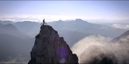 Video: Scottish stunt cyclist releases some incredible footage of him on top of a beautiful but deadly mountain range