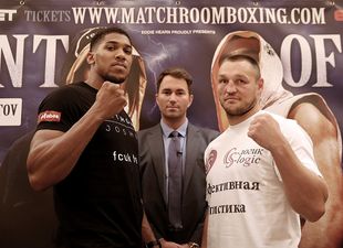 Pic: Boxer Anthony Joshua looks in slightly better nick than his opponent tomorrow night