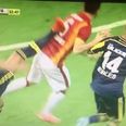 Vine: Fenerbahce’s Bruno Alves sent off for this astonishing kick at Galatasaray player