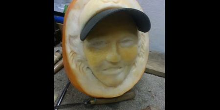 Video: Check out this artist’s attempt to carve Rory McIlroy’s face out of a pumpkin