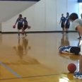 Video: Dodgeball player knocks himself out while making epic save