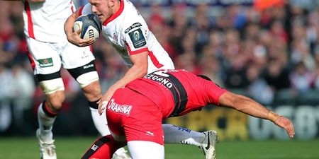 Video: Romain Taofifenua cited for this kick on Ulster’s Stuart Olding at the weekend