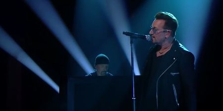 Video: Bono finally reveals why always wears sunglasses…