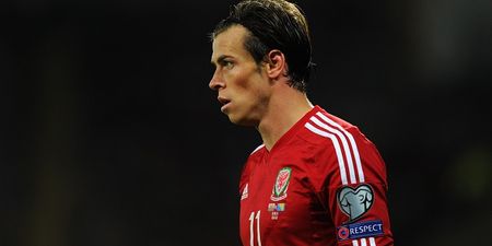 Vine: Gareth Bale provided a beautiful assist and nearly broke the crossbar for Wales this evening