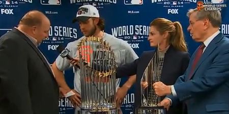 Video: Madison Bumgarner’s World Series MVP presentation was one of the most hilariously awkward things you’ll ever see