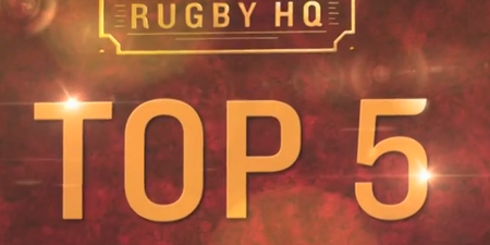 Video: Ronan O’Gara features in the Rugby HQ top five, but not for the right reasons