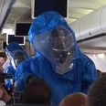 Video: Man on plane jokes about having Ebola, gets escorted from the plane by a hazmat crew