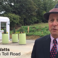 Video: Man in England ingeniously sets up his own toll road after road closure