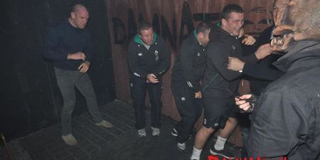 Gallery: Paul O’Connell and a few of the Irish rugby lads looked scared sh*tless at Damnation last night