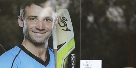 Pic: A hurler in Kilkenny has paid his tribute to the late Phillip Hughes