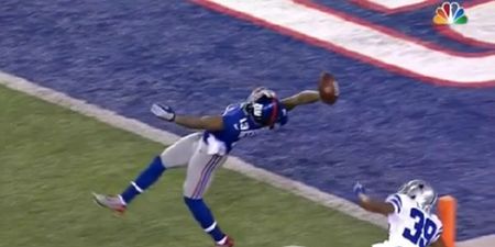 Vine: This catch in the NFL from Odell Beckham Jr will make your jaw drop to the floor