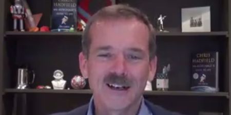 Video: Chris Hadfield’s lovely shout out to students at the science ball in NUIG last night