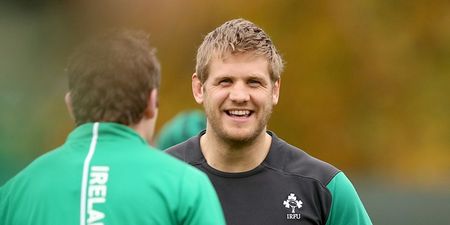 Pic: Great news as Chris Henry is back training with Ulster following his recent surgery
