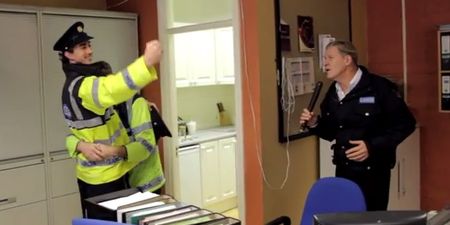 Video: Johnny Logan singing Hold Me Now in a Garda station is simply stunning