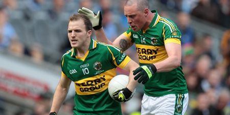 Pic: Pure class from Kieran Donaghy as he consoles Darran O’Sullivan after yesterday’s Kerry County Final