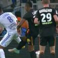 Vine: Ouch! Marseille player gets kicked right in Le Balls