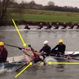 Video: This rower heartbreakingly fell out of his boat midway through a race